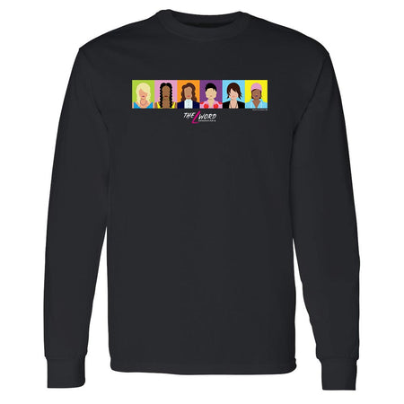 The L Word: Generation Q Horizontal Faces Adult Long Sleeve T - Shirt - Paramount Shop
