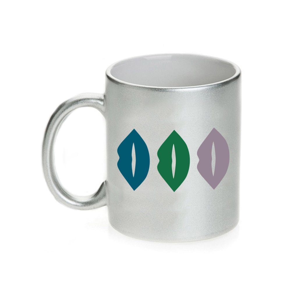 The L Word: Generation Q The Alice Show Lips 11 oz Silver Metallic Mug - Paramount Shop