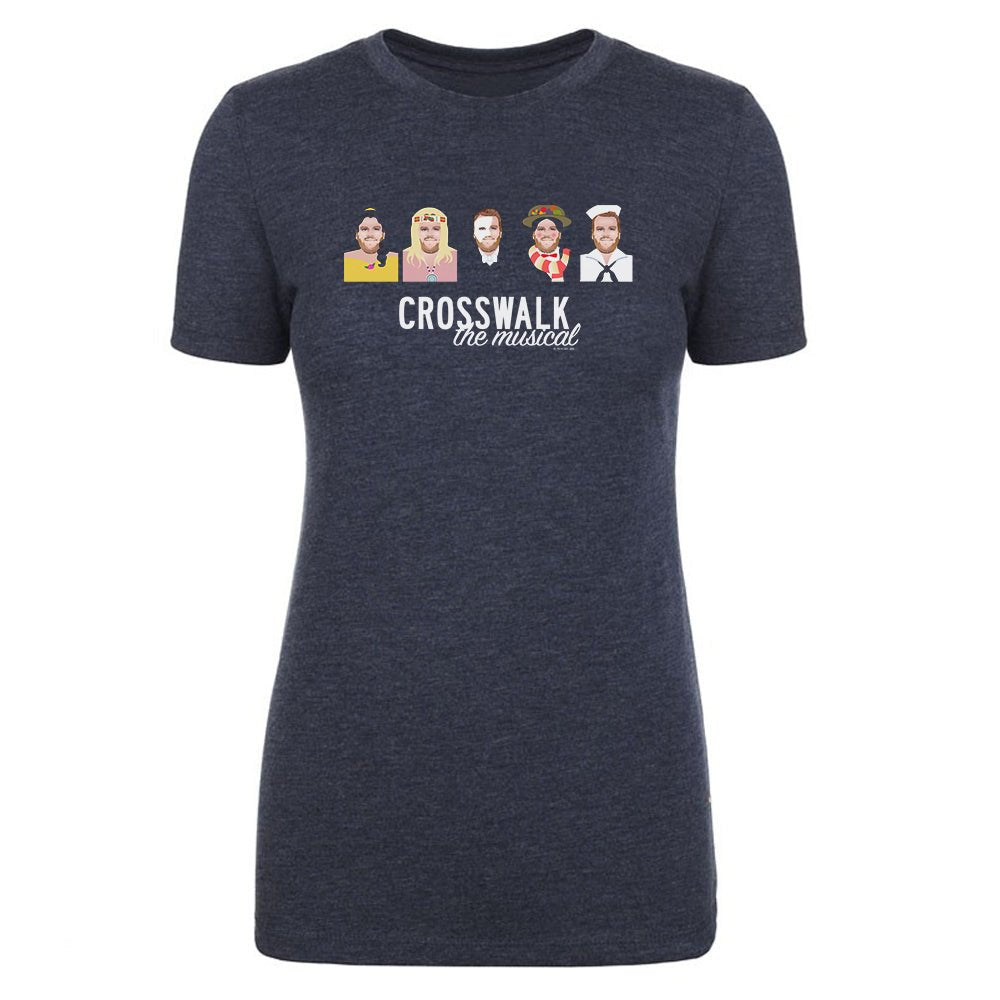 The Late Late Show with James Corden Crosswalk the Musical Characters Women's Tri - Blend T - Shirt - Paramount Shop