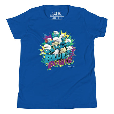 The Smurfs Movie Blue Power Kids Premium T-Shirt - Paramount Shop