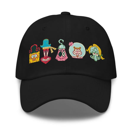 The SpongeBob Movie: Search For Squarepants Movie Embroidered Characters Classic Dad Hat - Paramount Shop