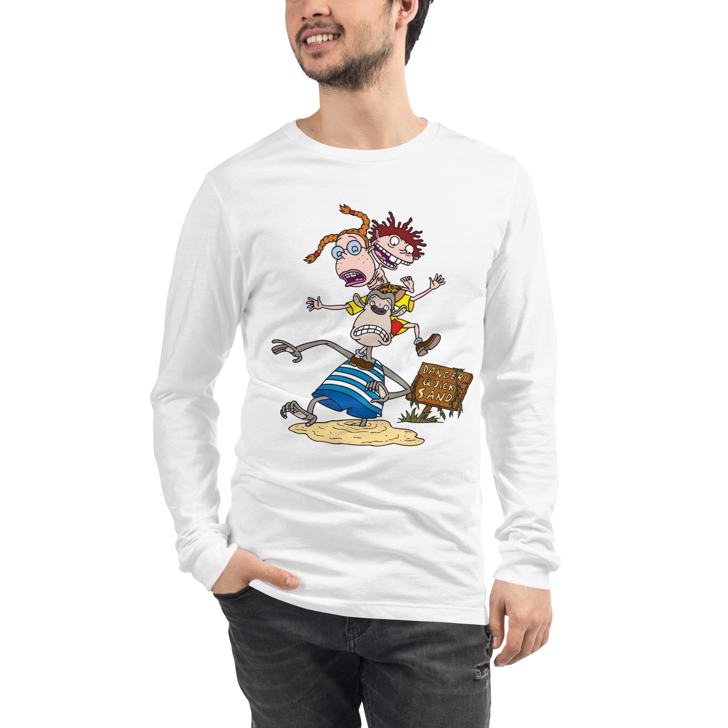 The Wild Thornberrys Danger Quicksand Adult Long Sleeve T - Shirt - Paramount Shop