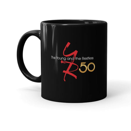 The Young and the Restless 50th Anniversary Black Mug - Paramount Shop