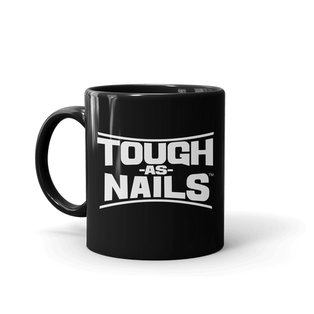 Tough As Nails Stacked Logo Black Mug - Paramount Shop