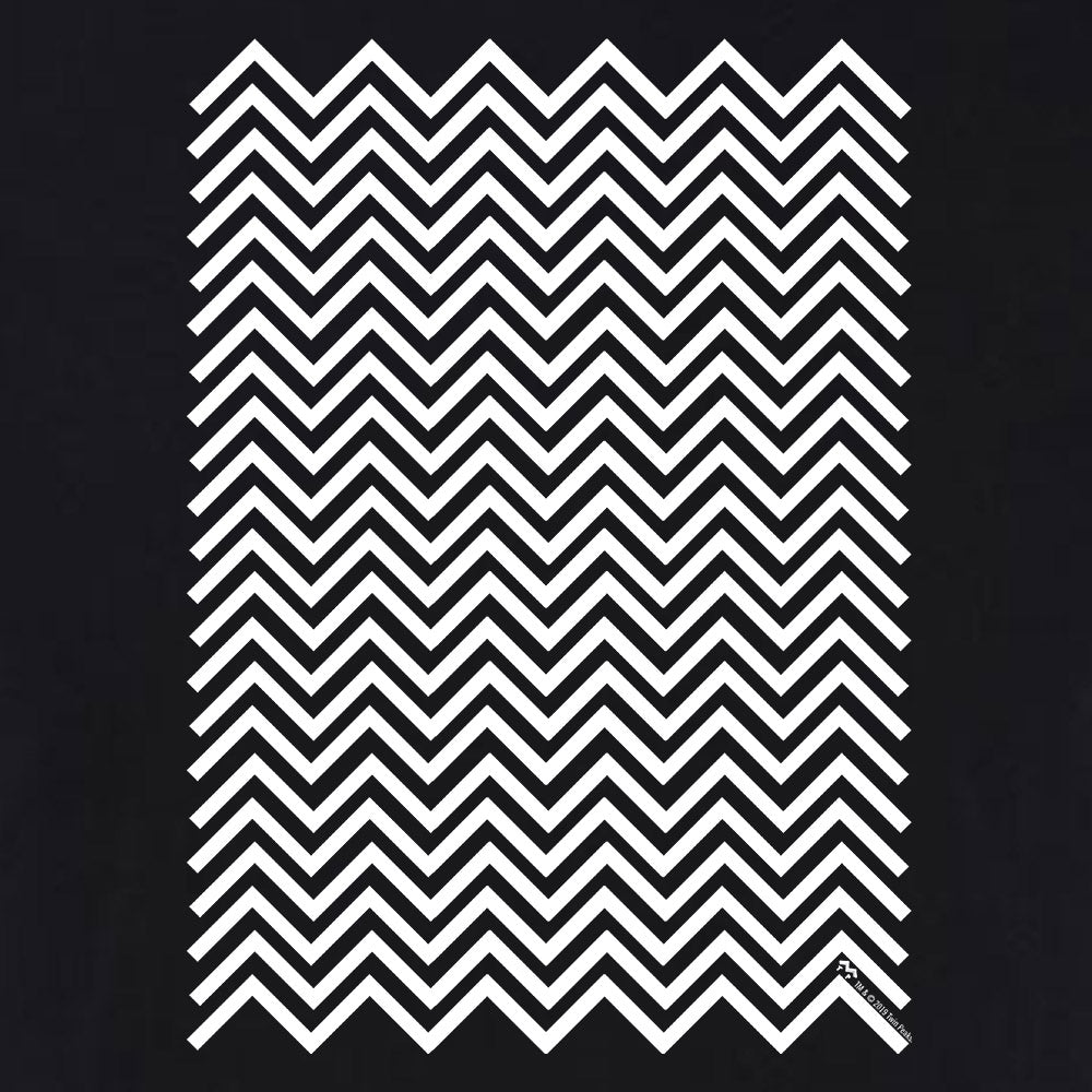 Twin Peaks Black and White Chevron Adult Short Sleeve T - Shirt - Paramount Shop
