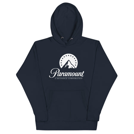 Paramount mountain logo graphic on front of hoodie