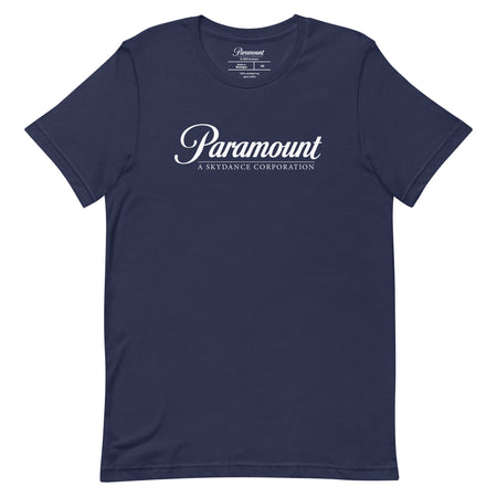 Official Paramount logo t-shirt in black with white mountain graphic