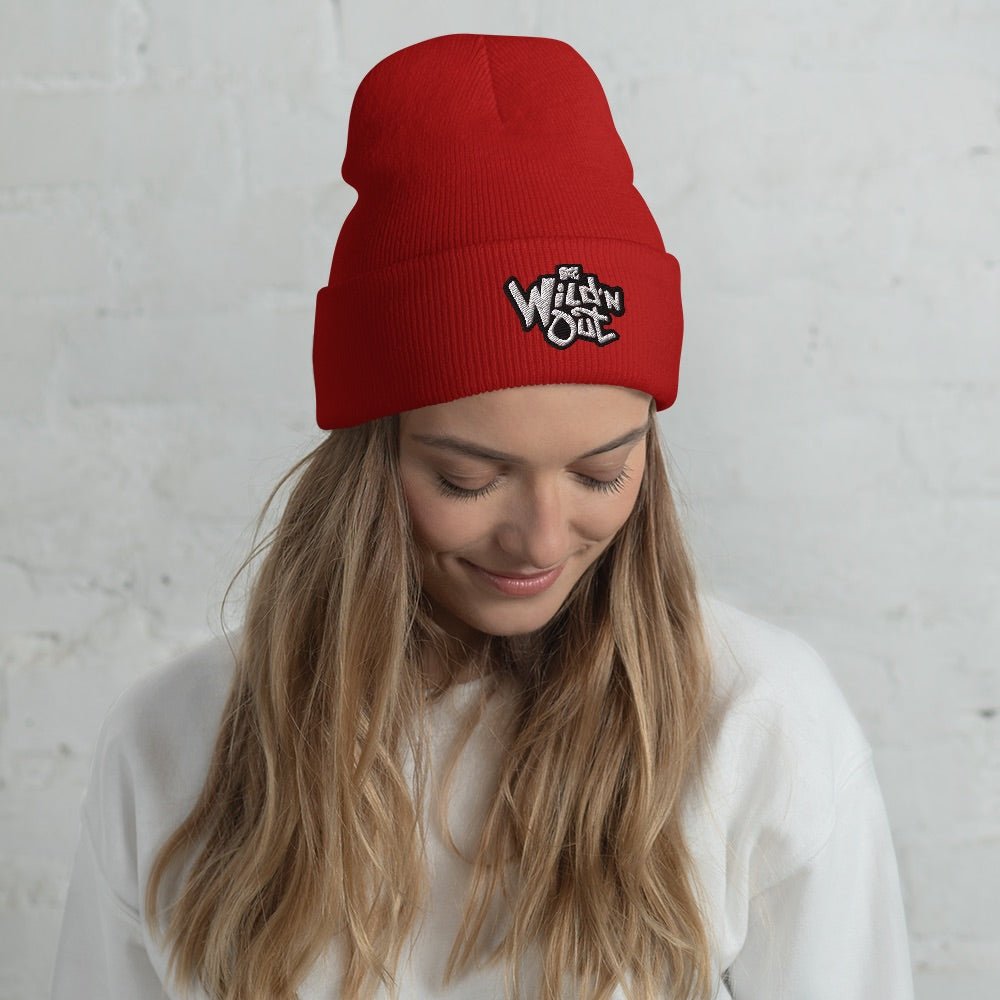 Wild 'N Out Logo Red Embroidered Beanie - Paramount Shop