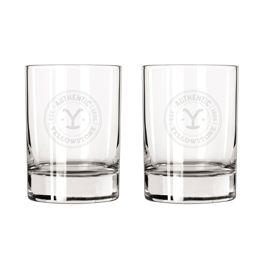 Yellowstone Authentic Y Logo Rocks Glass - Paramount Shop