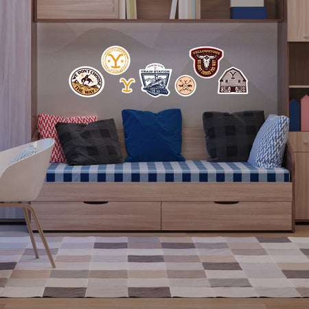 Yellowstone Badge Wall Stickers - Paramount Shop