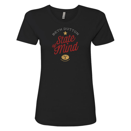 Yellowstone Beth Dutton State of Mind Women's Short Sleeve T - Shirt - Paramount Shop