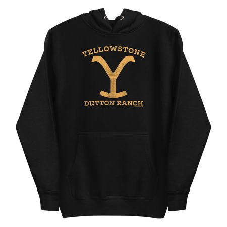 Yellowstone Dutton Ranch Distressed Logo Unisex Premium Hoodie - Paramount Shop