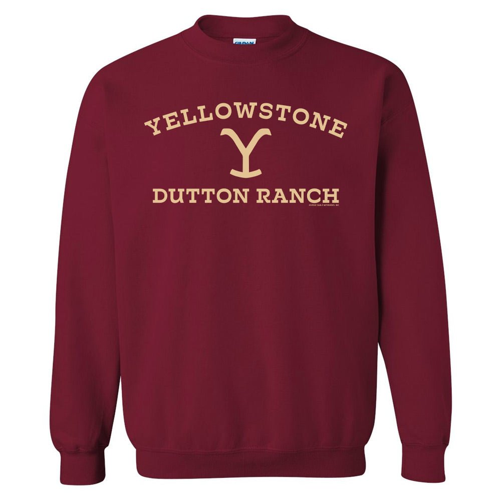 Yellowstone Dutton Ranch Logo Fleece Crewneck Sweatshirt - Paramount Shop