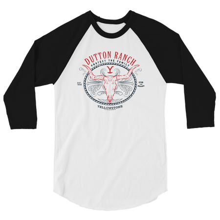 Yellowstone Dutton Ranch Protect the Family Raglan T - Shirt - Paramount Shop