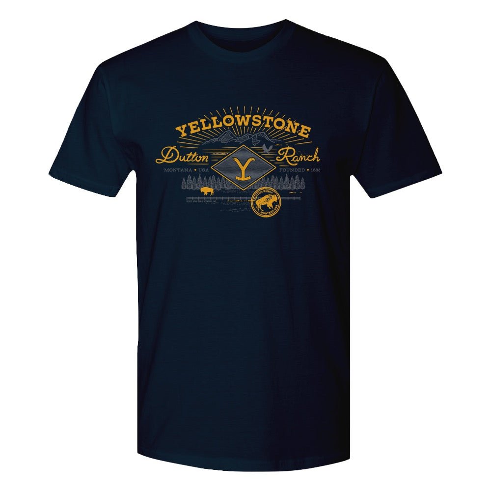 Yellowstone Dutton Ranch Est. 1886 Long Sleeve Black Adult Hooded Sweatshirt Yellowstone Dutton Ranch Est. 1886 Long Sleeve Black Adult Hooded Sweatshirt