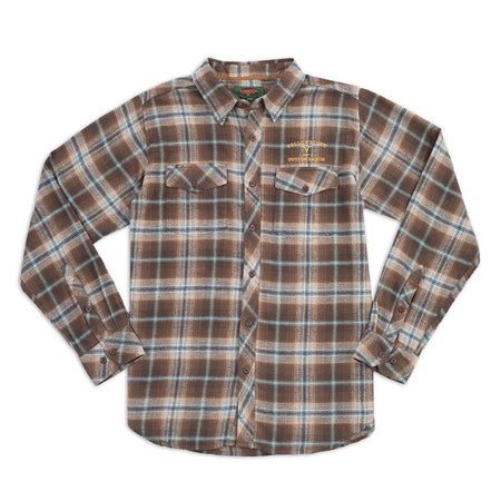 Yellowstone Embroidered The Original Flyshacker Plaid Flannel Shirt - Paramount Shop