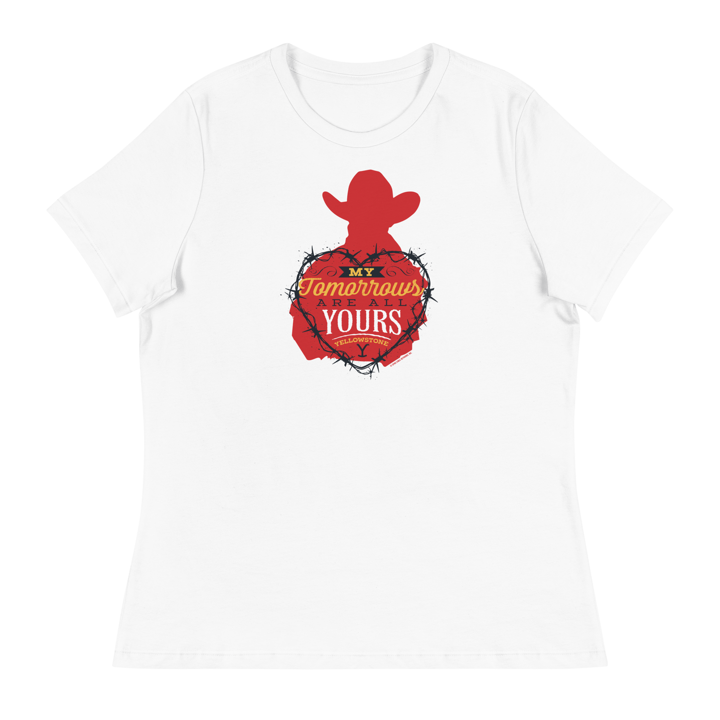 Yellowstone My Tomorrows Are All Yours Cowboy Women's Relaxed T - Shirt - Paramount Shop