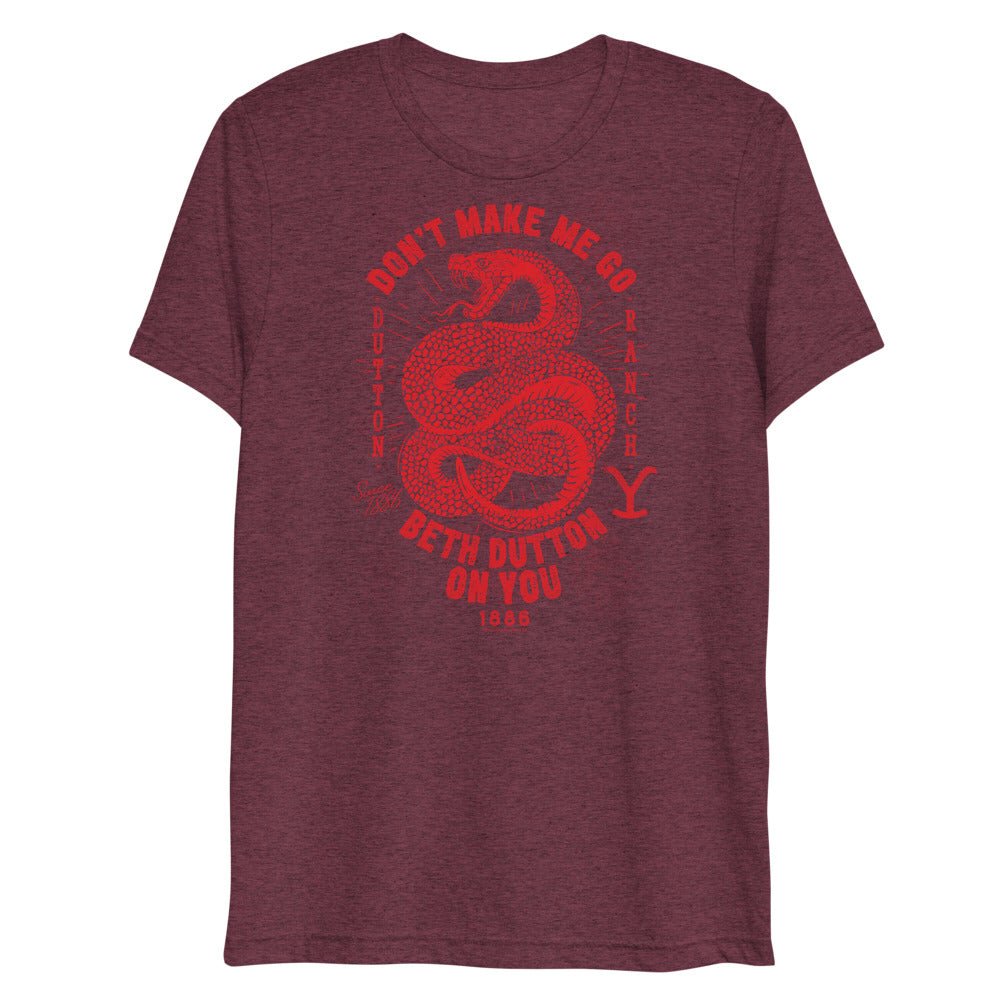 Yellowstone Snake Beth Dutton On You Unisex Tri - Blend T - Shirt - Paramount Shop