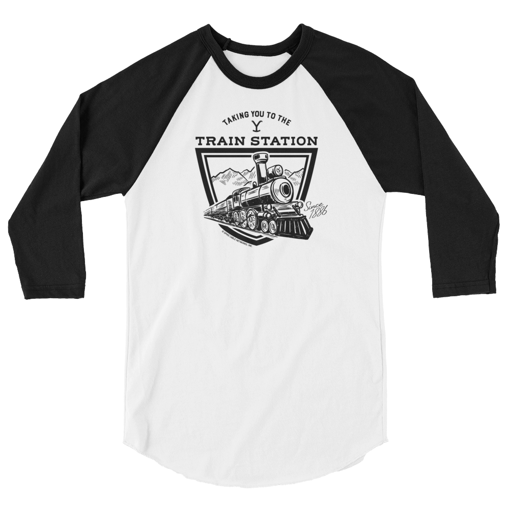 Yellowstone Taking You to the Train Station Unisex 3/4 Sleeve Raglan Shirt - Paramount Shop