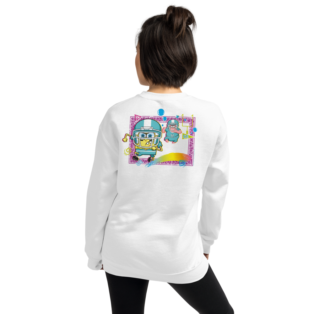 SpongeBob SquarePants SpongeBob and Patrick Touchdown Fleece Crewneck Sweatshirt