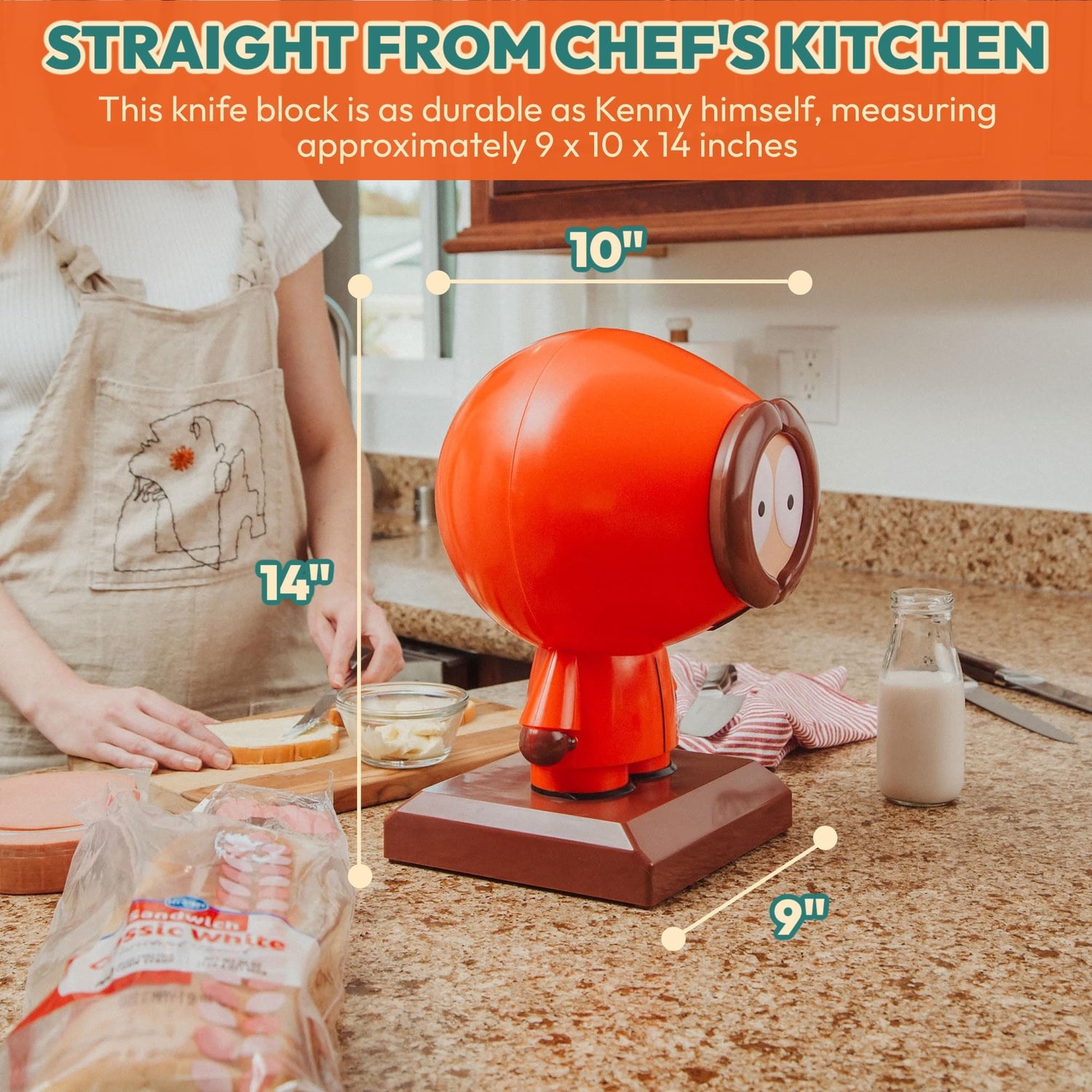 South Park Kenny 10-Slot Knife Block Holder-4