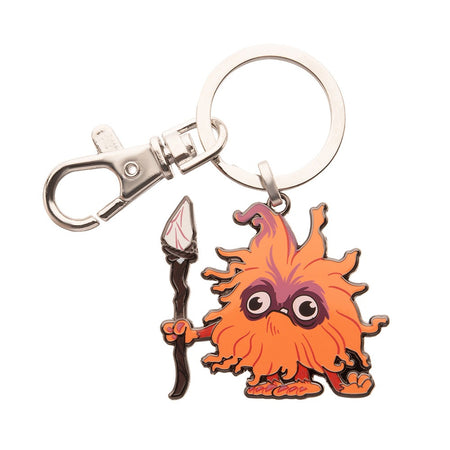 Front view of The Smurfs Movie Mama Poot keychain featuring colorful character details.