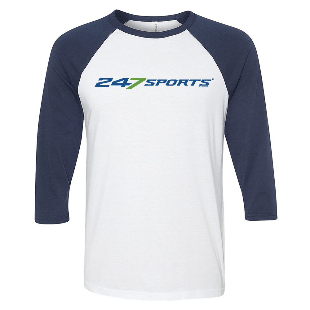 247 Sports Logo 3/4 Sleeve Baseball T - Shirt - Paramount Shop