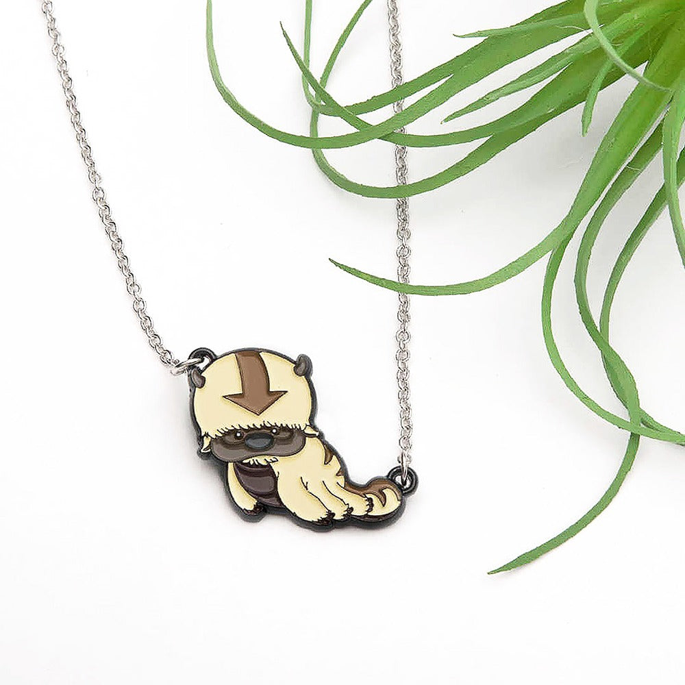 The Appa necklace displayed in its official Nickelodeon licensed jewelry packaging