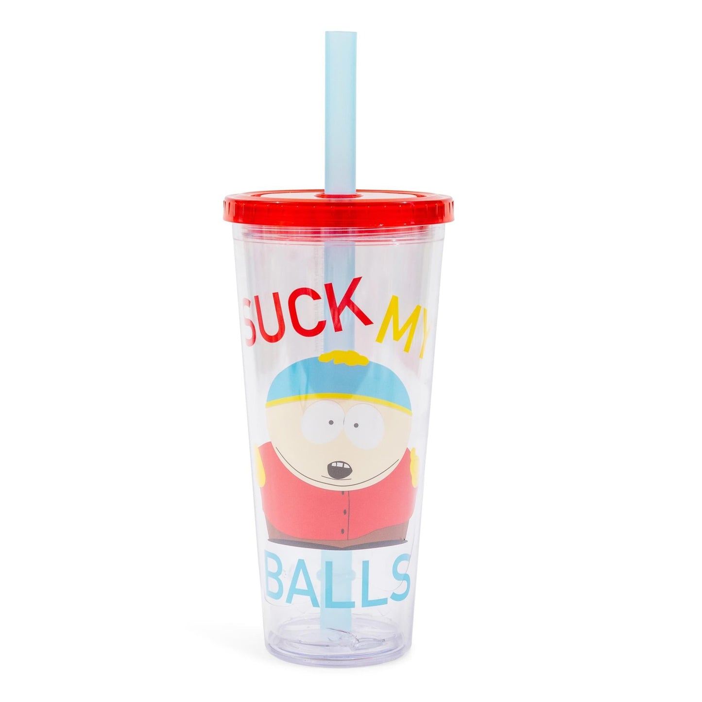 South Park Eric Cartman 24-ounce carnival cup with lid and straw