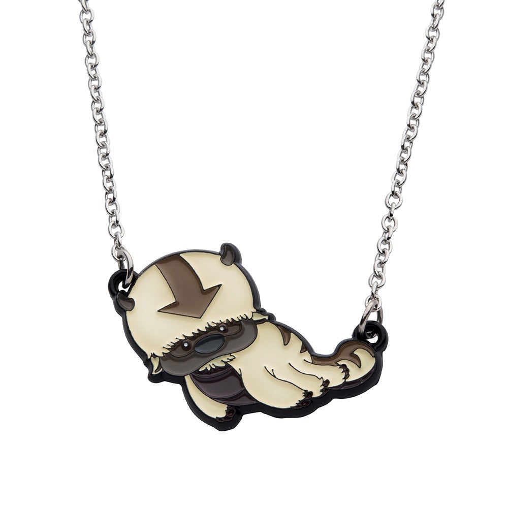 Close up of the Avatar: The Last Airbender Appa necklace pendant showing the sky bison character