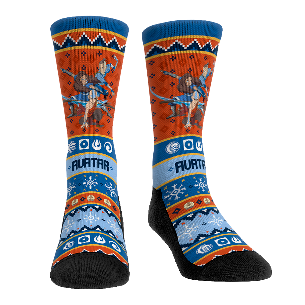 Avatar: The Last Airbender Tacky Sweater Socks featuring woven graphics