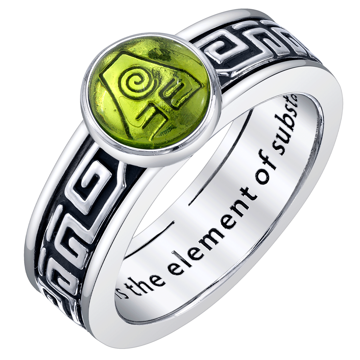 Avatar The Last Airbender RockLove Earthbender Spinner Ring sterling silver