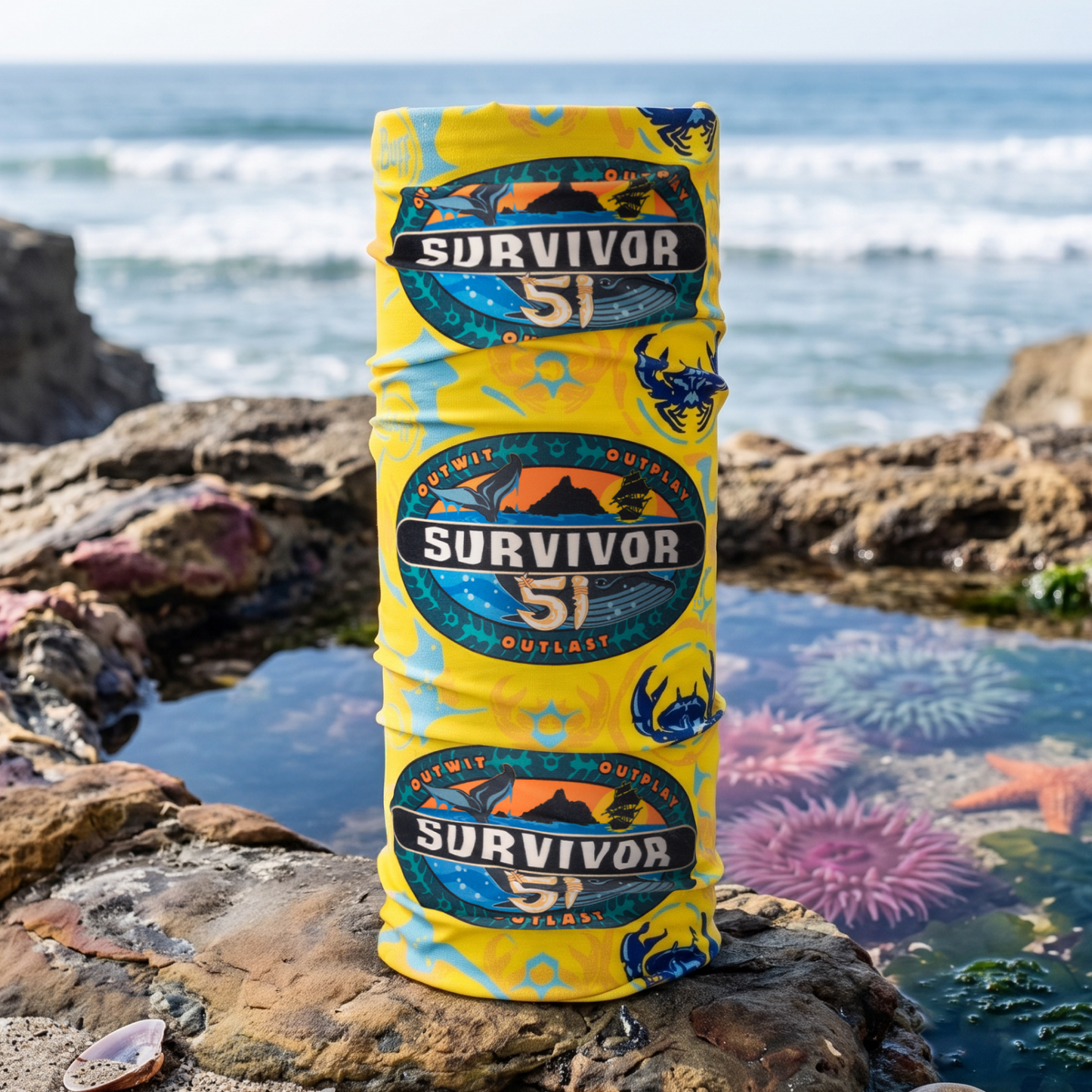 Official Survivor Season 51 Yellow Toka Tribe BUFF® Headwear