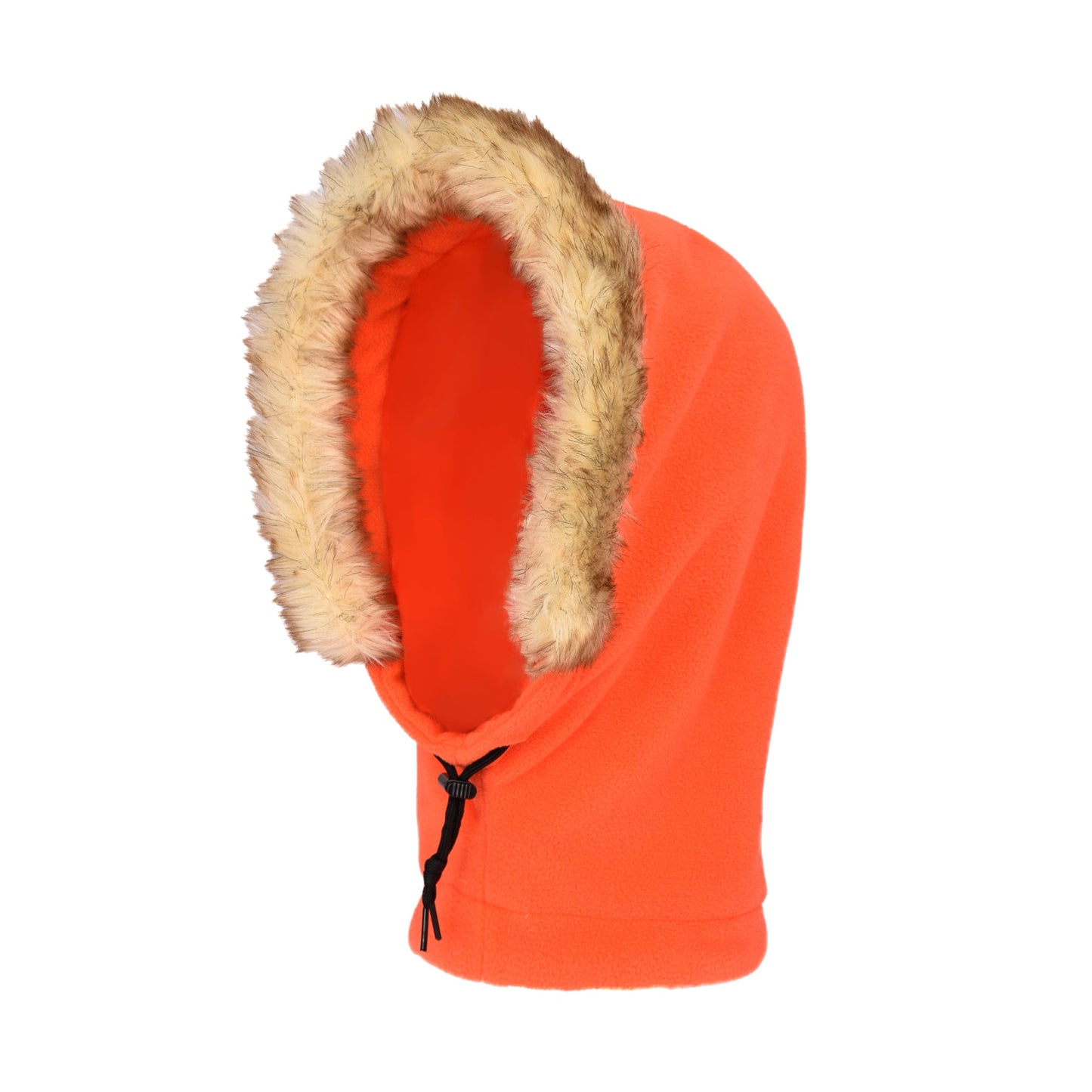 Back view of the orange fleece cosplay hat showing the high-quality woven South Park logo patch.