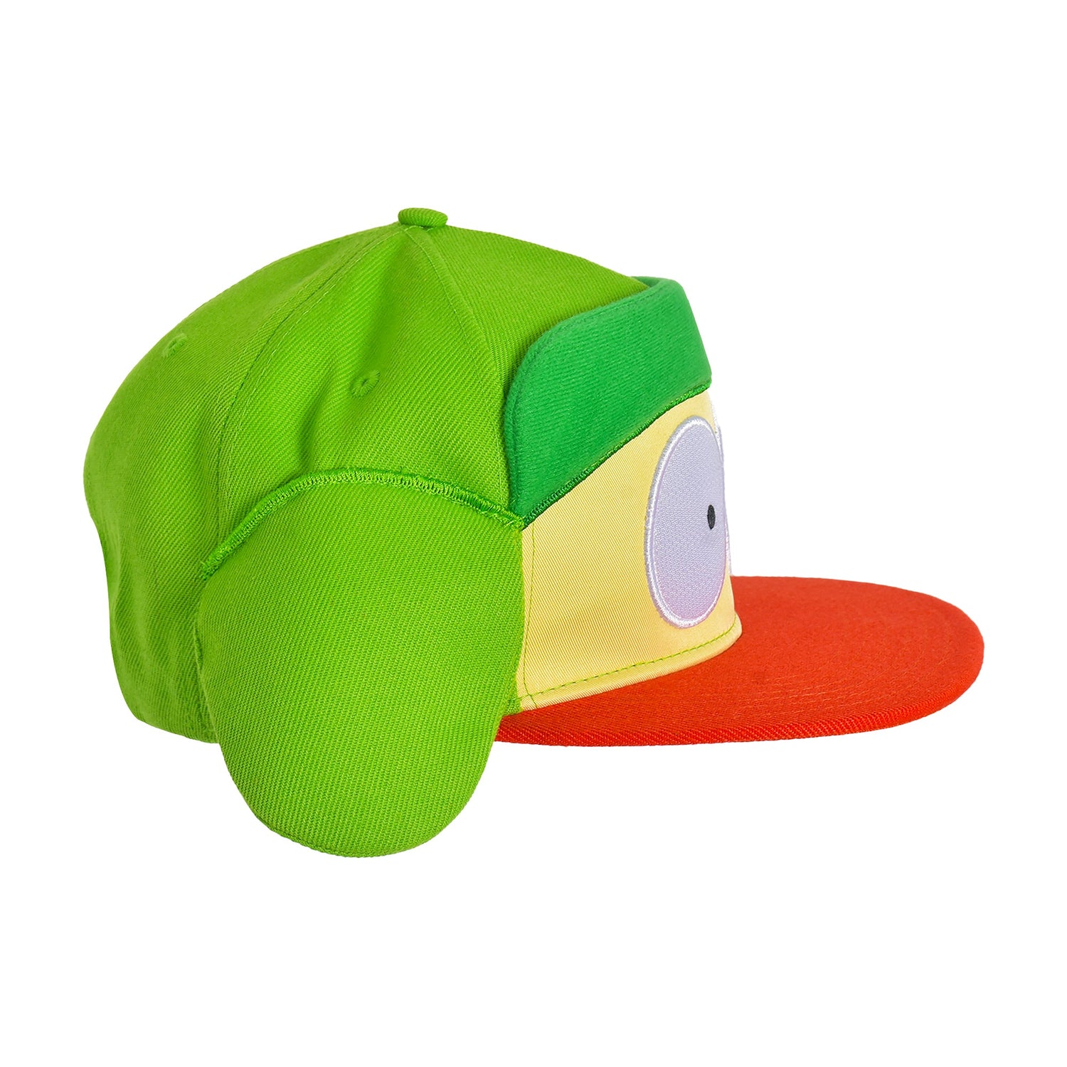 Adjustable snapback closure on South Park green and orange hat
