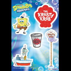 Spongebob Squarepants Le mur Krusty Krabs Autocollants - 24 pouces x 36 dans