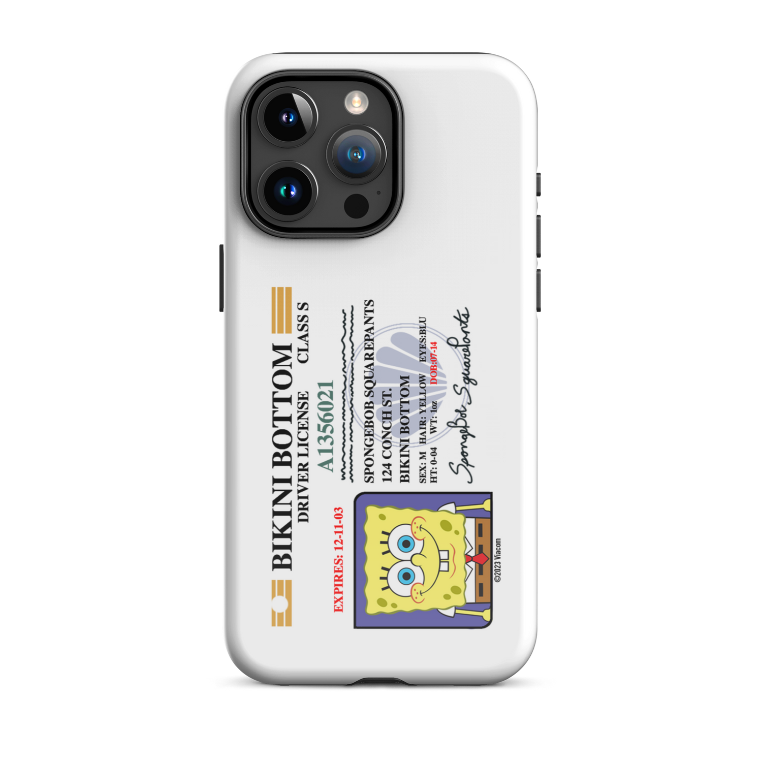 SpongeBob SquarePants SpongeBob Driver's License Tough Phone Case SpongeBob SquarePants SpongeBob Driver's License Tough Phone Case