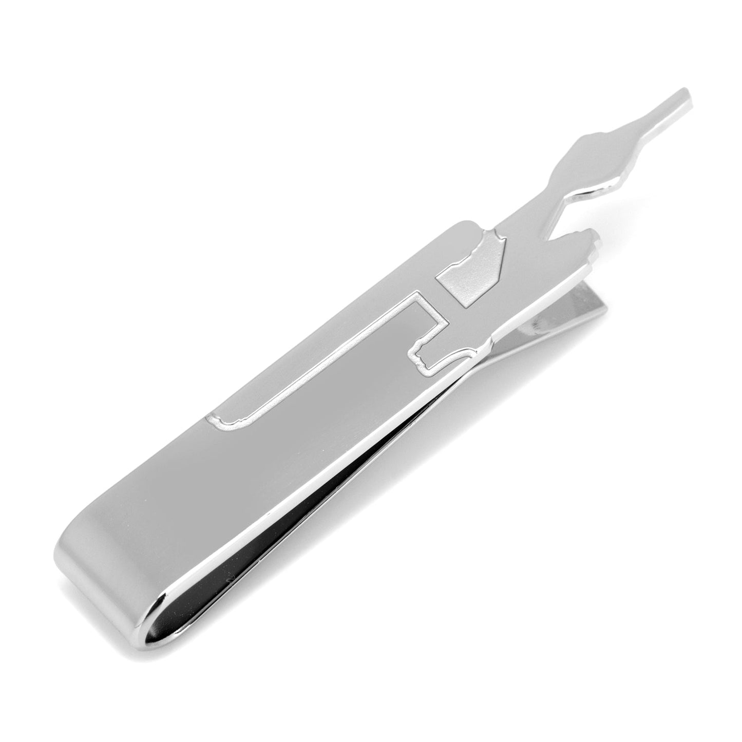 Star Trek Enterprise silhouette tie bar front view