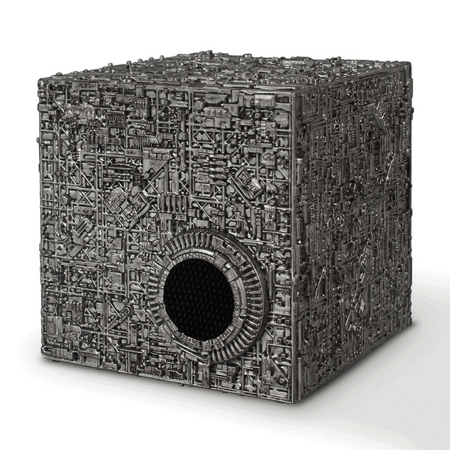 STAR TREK Next Generation BORG CUBE Bluetooth Speaker with Sound Effects, LED's, USB Cable Included 