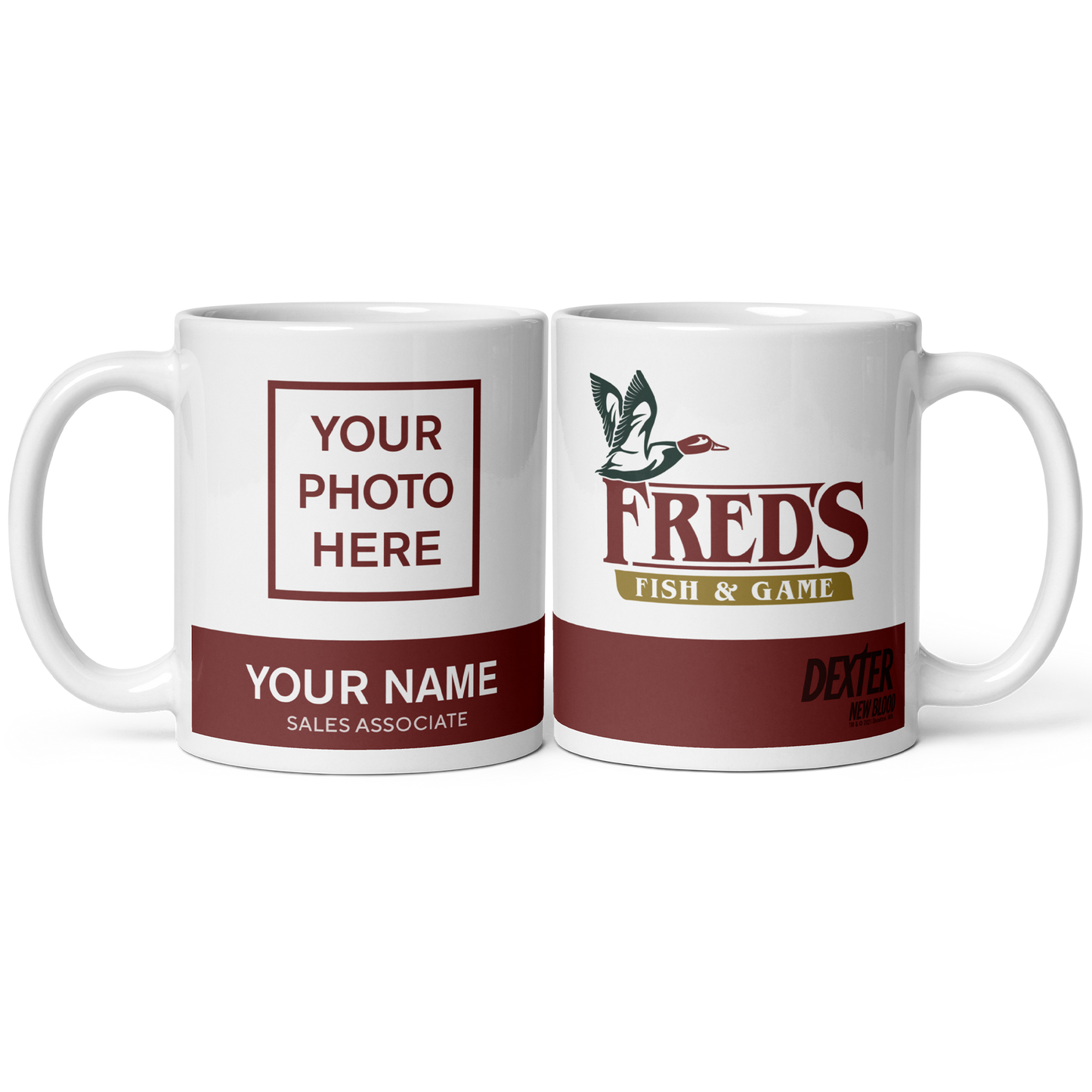 Dexter: New Blood Taza blanca Fred's Fish & Game