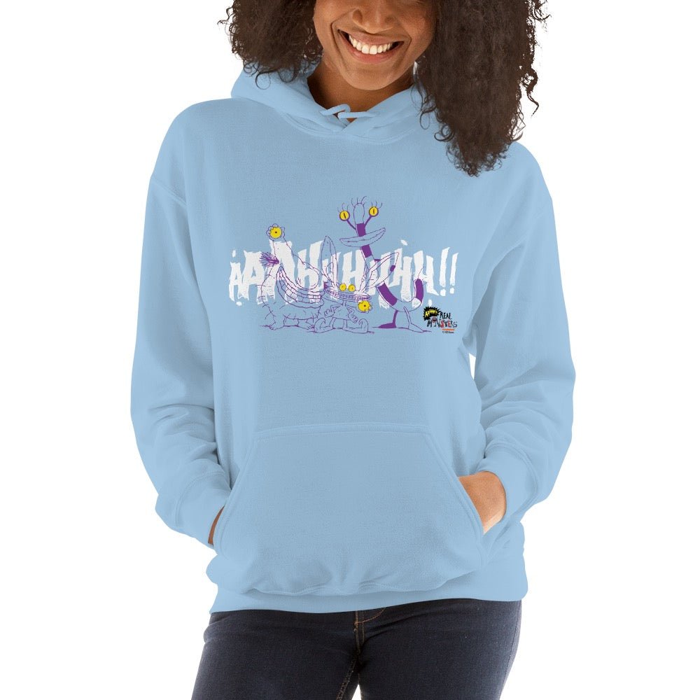 ahh real monsters sweatshirt Aaahh!!! Real Monsters Cast Hooded Sweatshirt Grey / 5XL
