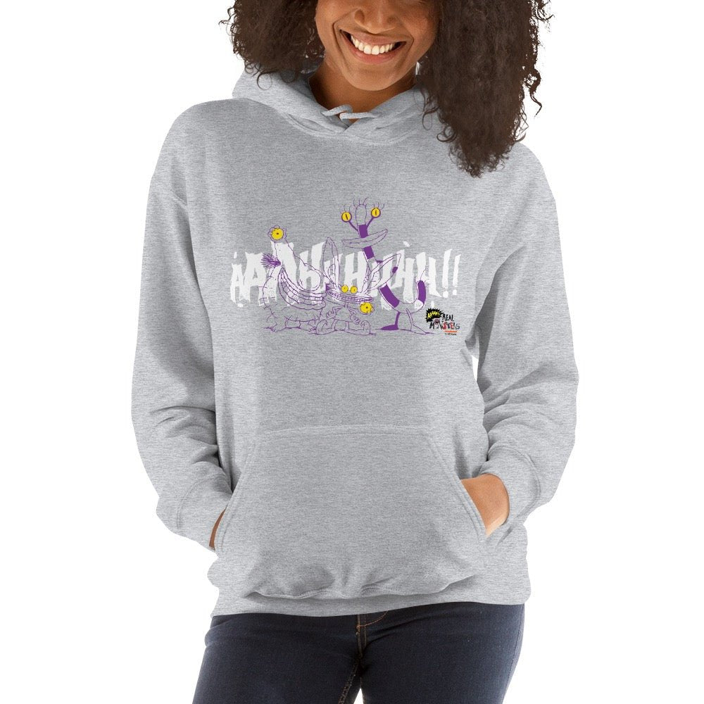 ahh real monsters hoodie Aaahh!!! Real Monsters Cast Hooded Sweatshirt Grey / 5XL