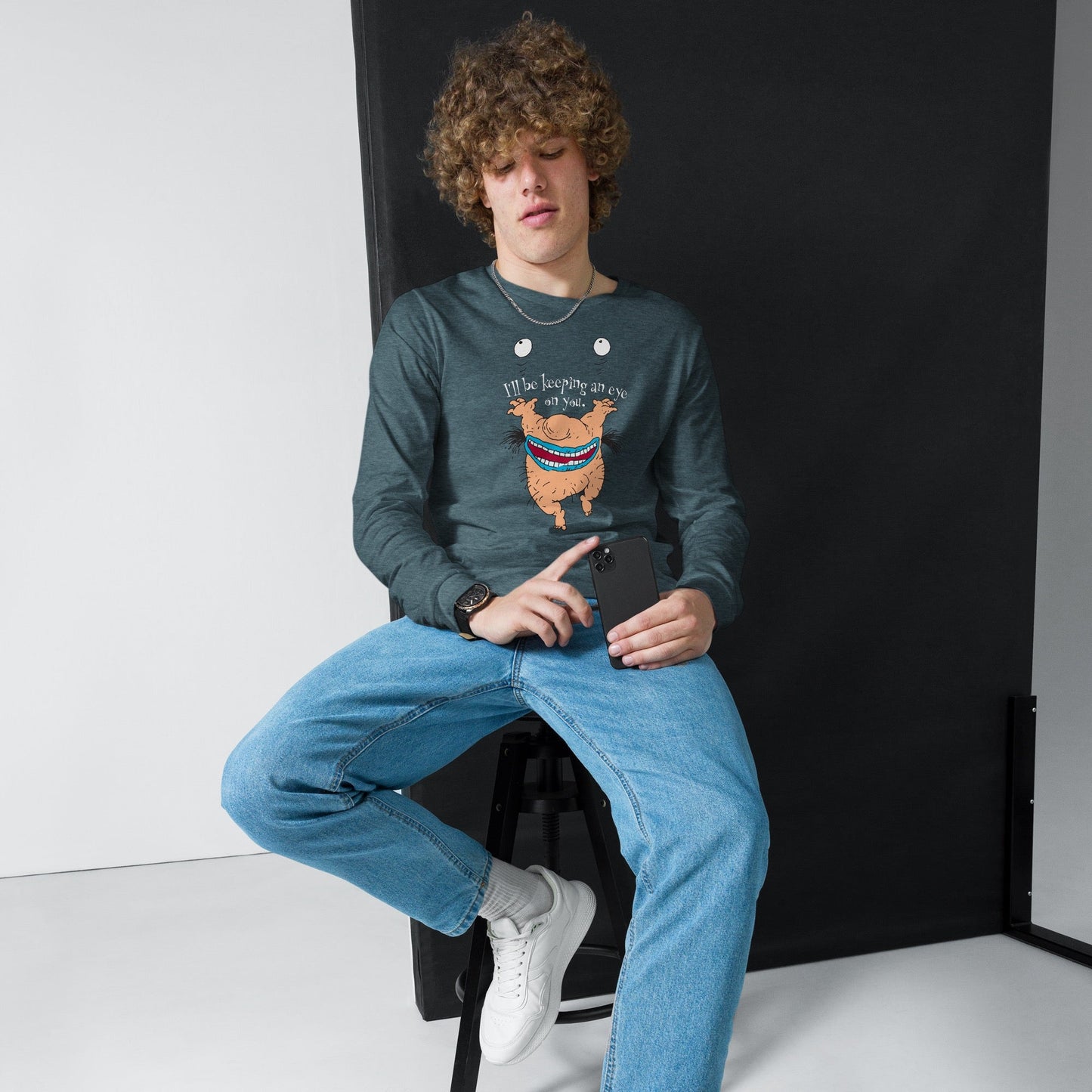 ahh real monsters krumm shirt Aaahh!!! Real Monsters Krumm Eye on You Unisex Long Sleeve T-Shirt – Paramount Shop