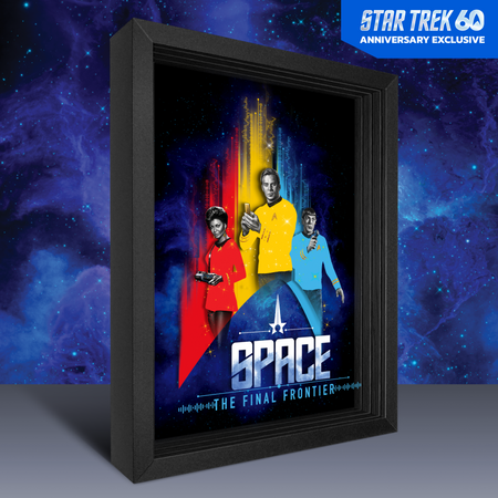 Star Trek Framed Print 60th Anniversary Shadowbox Art