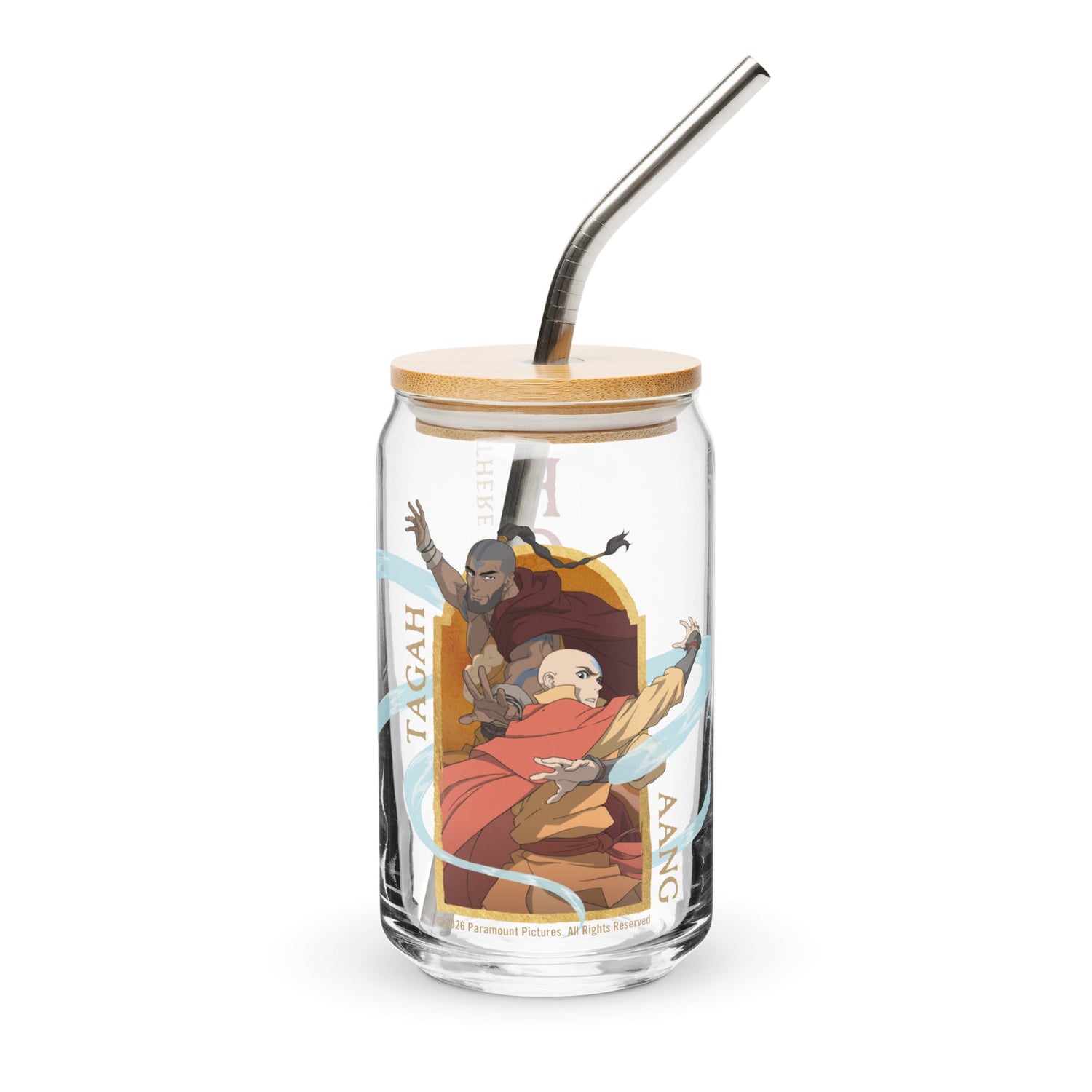 Avatar Aang: The Last Airbender Can-Shaped Glass Aang and Tagah - Paramount Shop