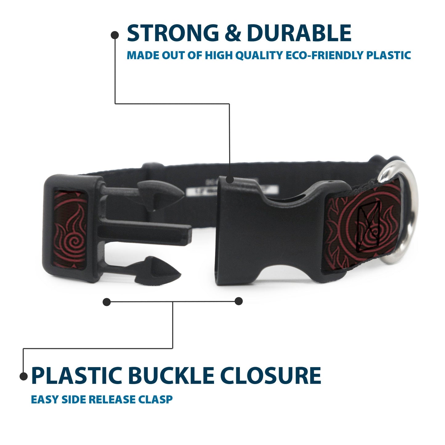 Avatar Fire Element Symbol Plastic Clip Pet Collar - Paramount Shop