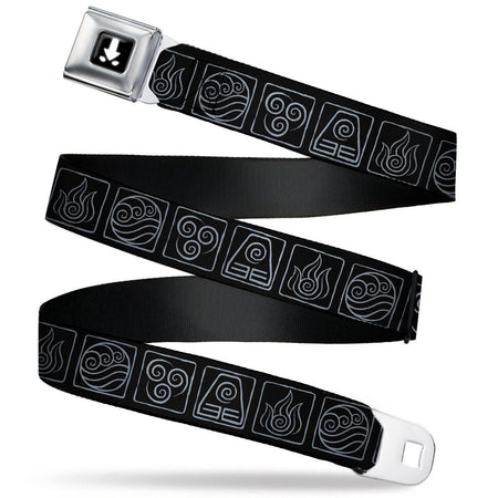 Avatar: The Last Airbender Aang Elements Seatbelt Belt - Paramount Shop