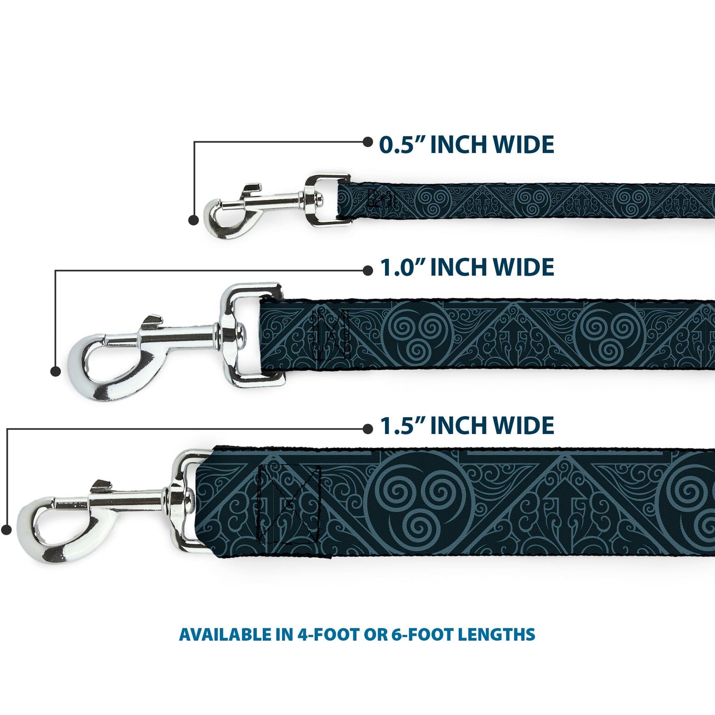 Avatar: The Last Airbender Air Element Symbol Blue Dog Leash - Paramount Shop