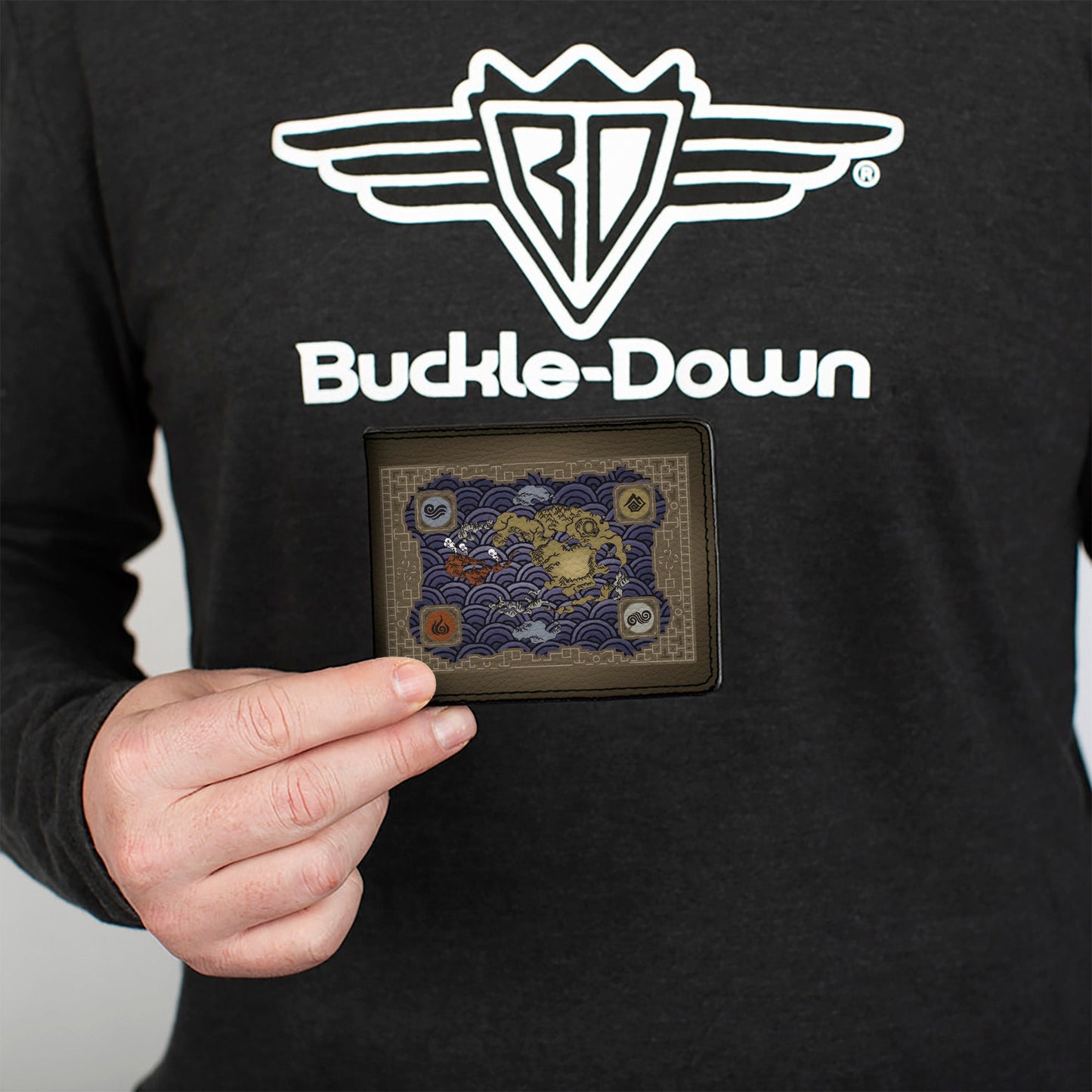 Avatar: The Last Airbender Elements Map Bi - Fold Wallet - Paramount Shop