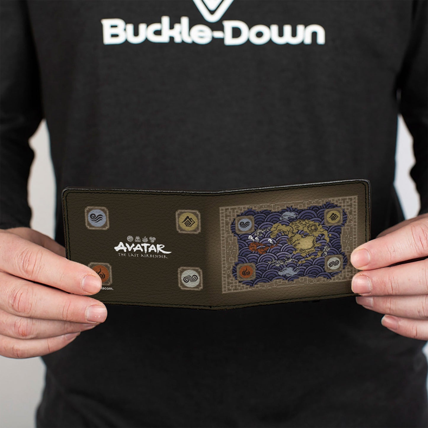 Avatar: The Last Airbender Elements Map Bi - Fold Wallet - Paramount Shop
